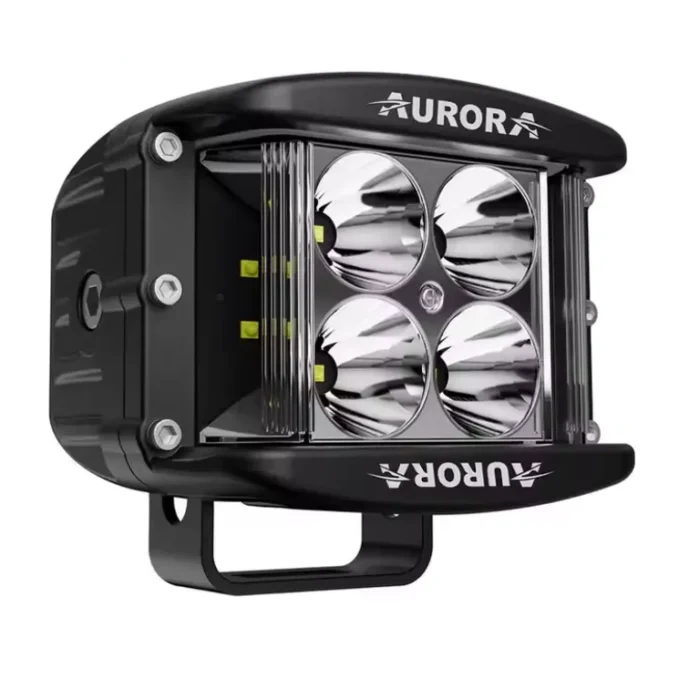 Cubos Led Negro De 2" - 40 Watts - Luz Blanca (180° Sideshooter)- Incluye Bracket De Montage, Incluye Cable De Alimentación (PACK 2 unidades)