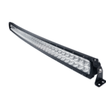 Barra Negra Led Curva Con Pernos Doble Fila 40" - 400 Watts - Luz Blanca Comb - Incluye Cableado Con Fusible, Switch Y Bracket Lateral De Montage