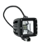 CUBO LED NEGRO DE 2" - 40 WATTS - LUZ AMBAR (FLOOD)- INCLUYE BRACKET DE MONTAGE, NO INCLUYE CABLE DE ALIMENTACIÓN (VENTA POR SEPARADO)