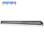 Barra Negra Led Con Pernos Doble Fila 40" - 400 Watts - Luz Blanca Comb - Incluye Cableado Con Fusible, Switch Y Bracket Lateral De Montage
