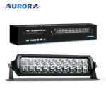 Barra Led AURORA De Una Fila 10" - 100 Watts - Luz Blanca Comb - Incluye Cableado Con Fusible, Switch Y Bracket Lateral De Montage