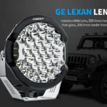 FARO LED DE 9'' NEGRO (180° SIDESHOOTER) - 205 WATTS - LUZ BLANCA COMB- INCLUYE BRACKET DE MONTAGE, NO INCLUYE CABLE DE ALIMENTACIÓN (VENTA POR SEPARADO)  Alcance 1308 mt